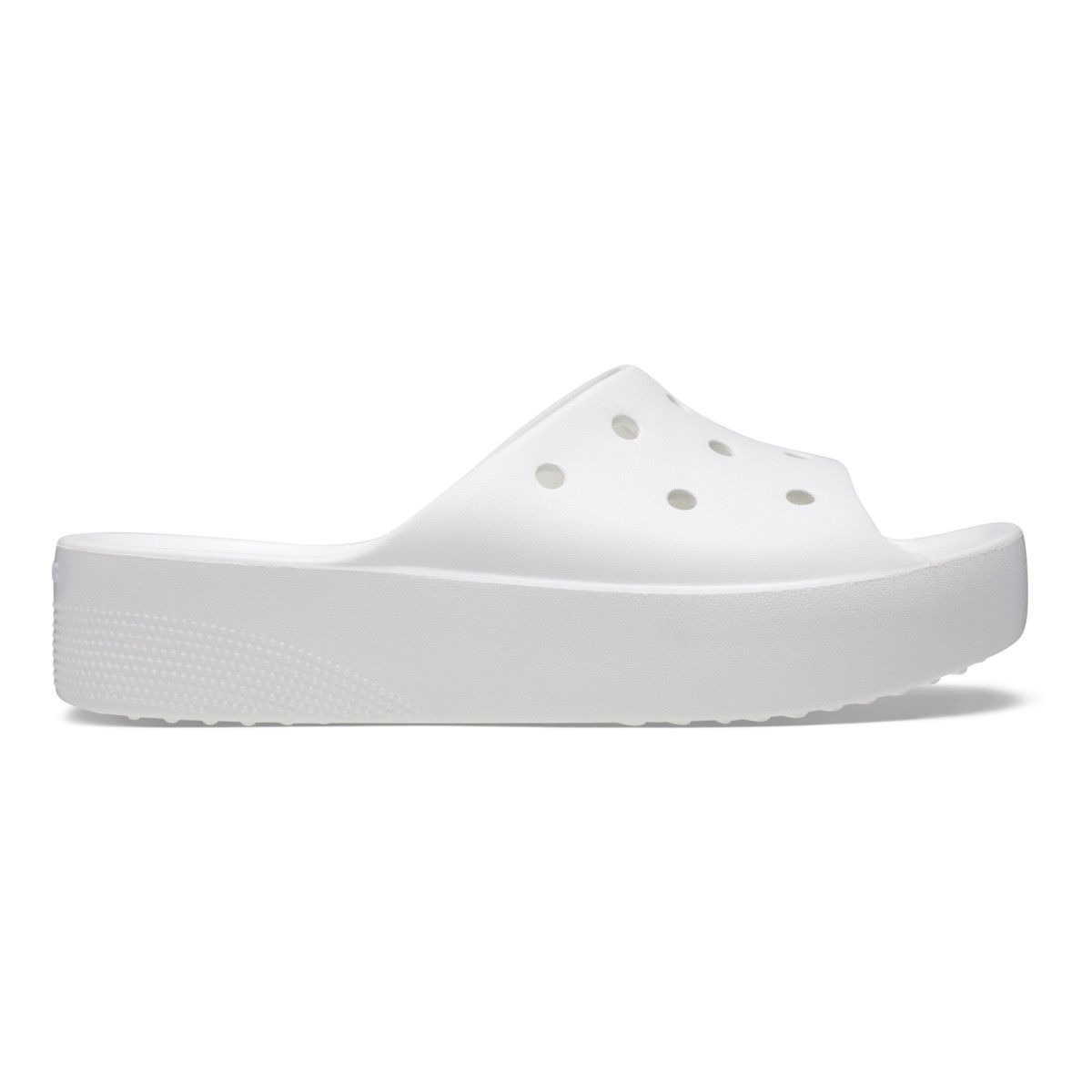 Papuci Crocs Classic Platform Slide Alb - White - imagine 7
